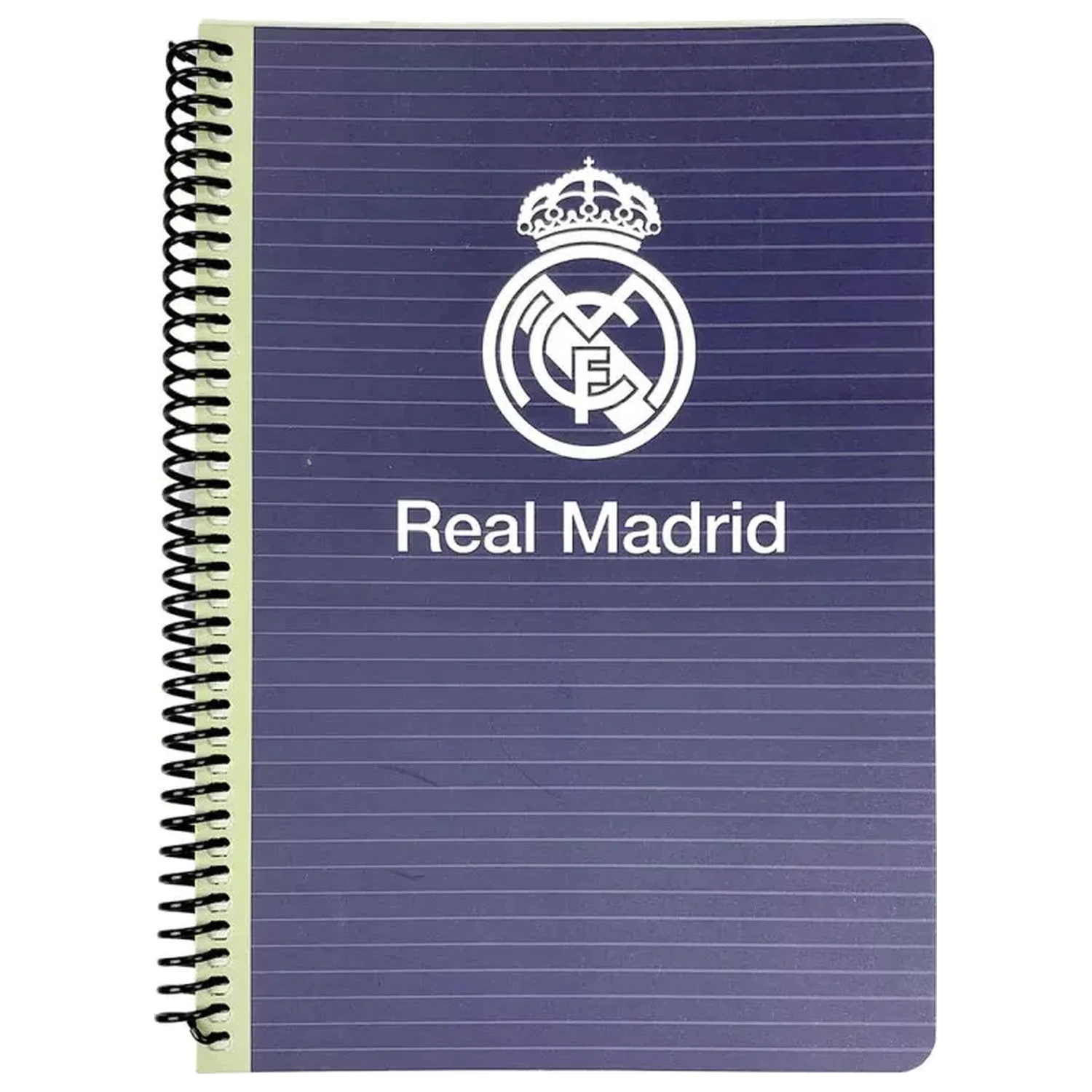 Real Madrid Blue B/5 liniertes Spiral Notizbuch 70 Blatt Produktfoto