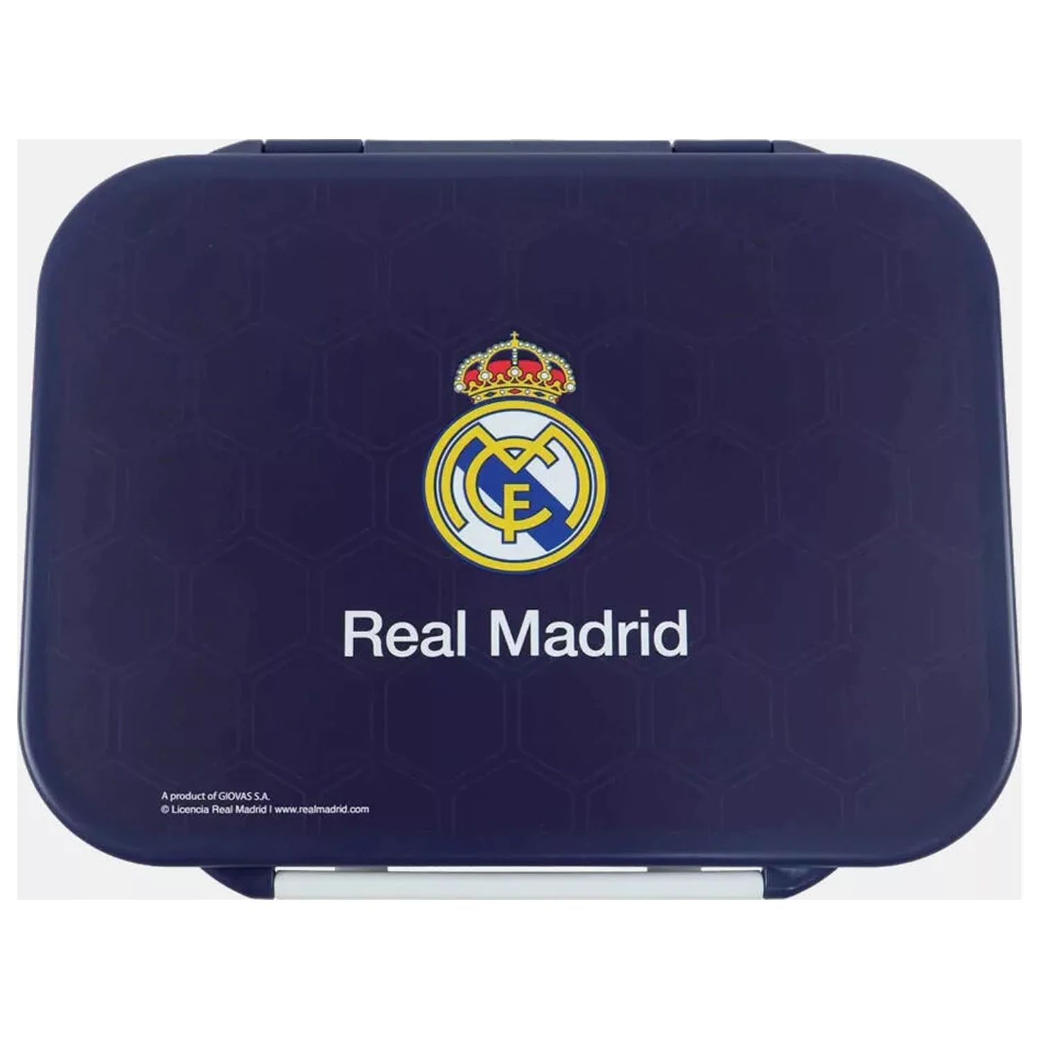 Real Madrid Blue Lunch Box mit mehreren Fächern, Sandwich-Box Produktfoto