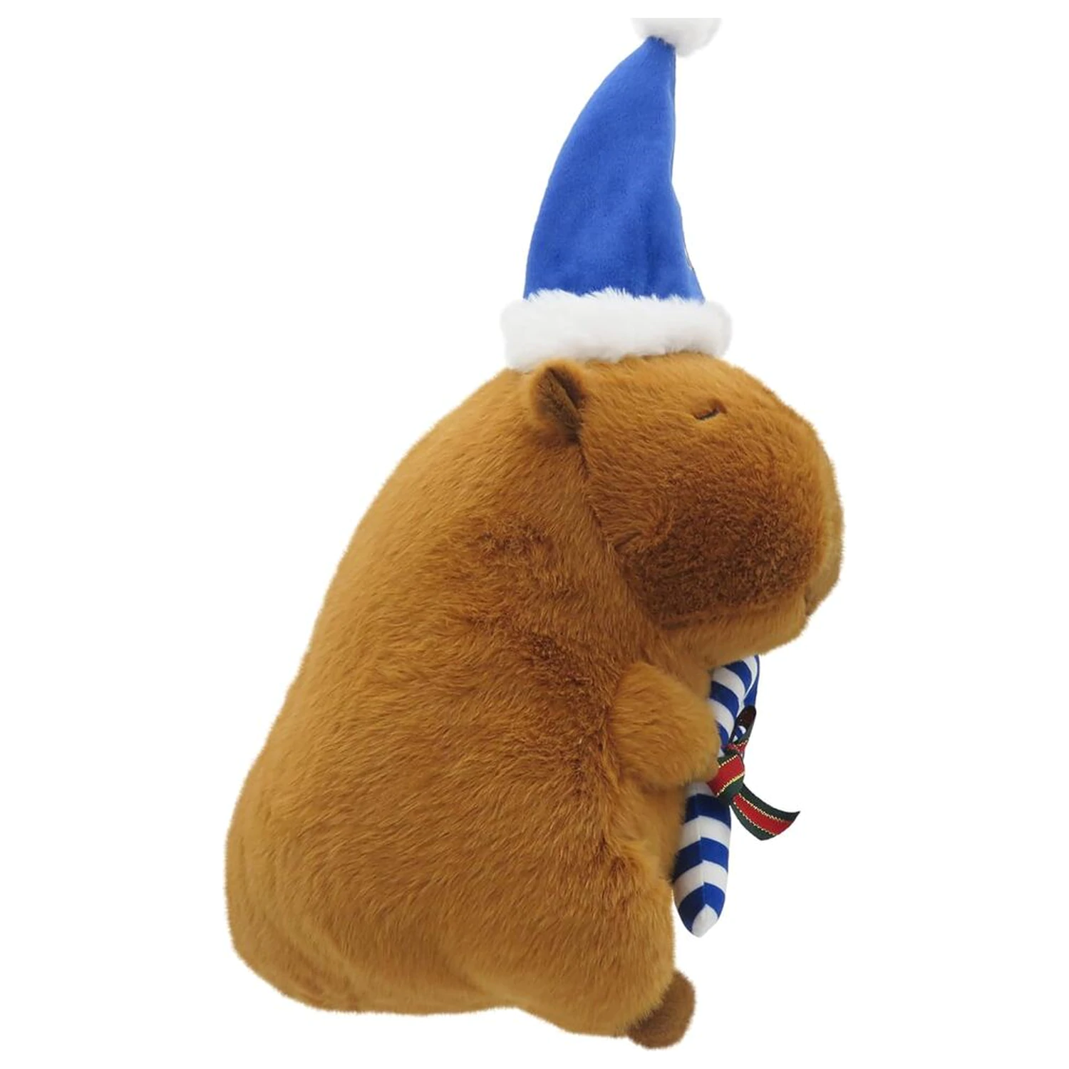 Real Madrid capibara Teddy mit Weihnachtsmannmütze 35cm Produktfoto