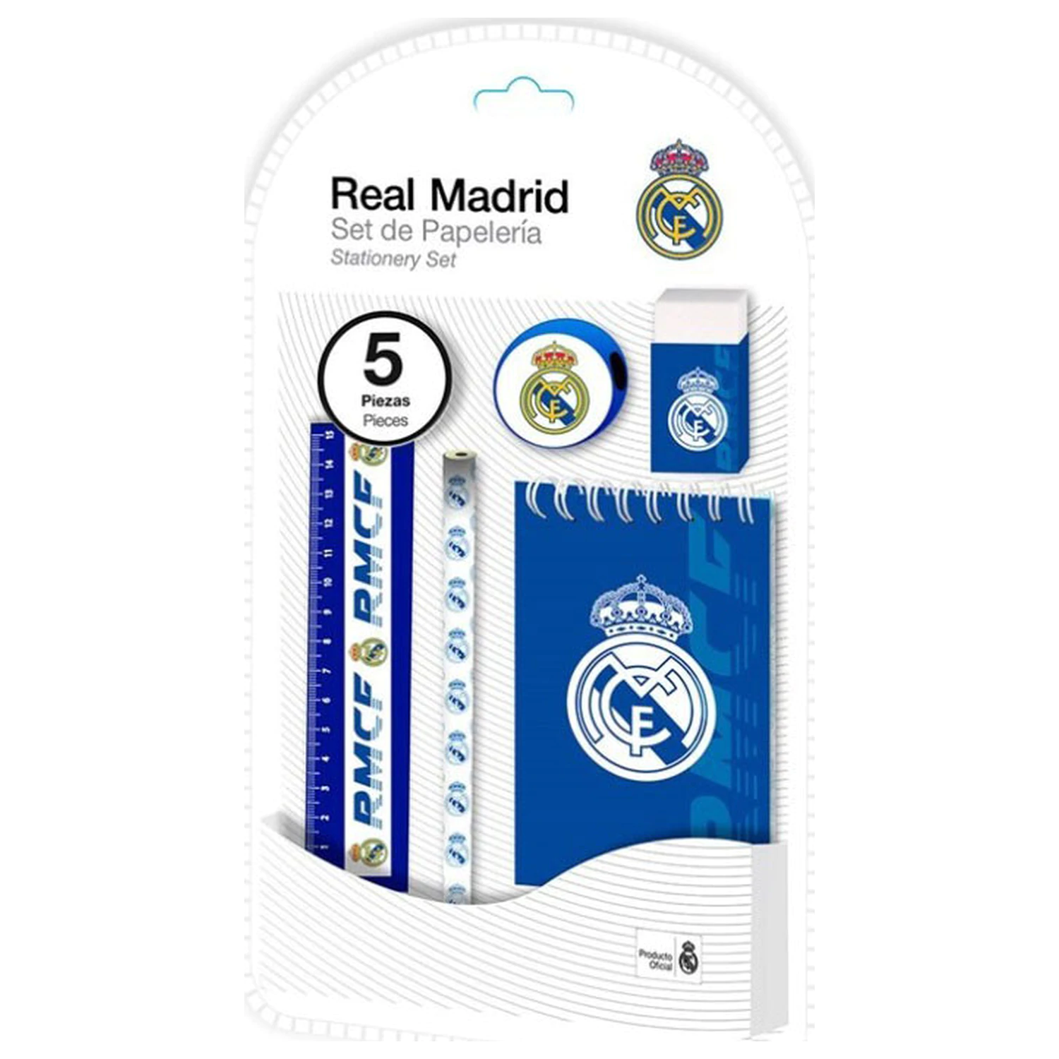 Real Madrid Emblem Schreibwaren-Set, 5-teilig Produktfoto