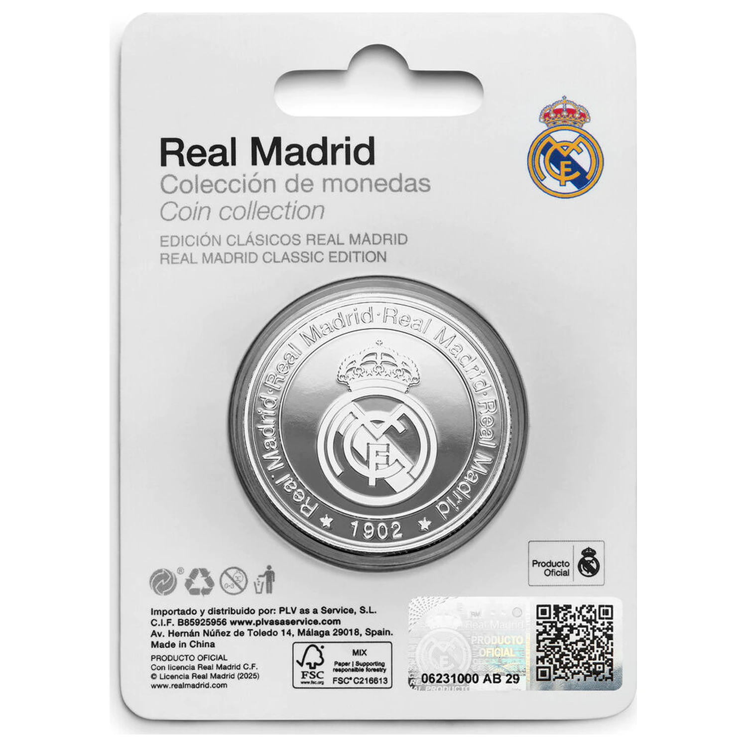 Real Madrid Hala Madrid Gedenkmünze Produktfoto
