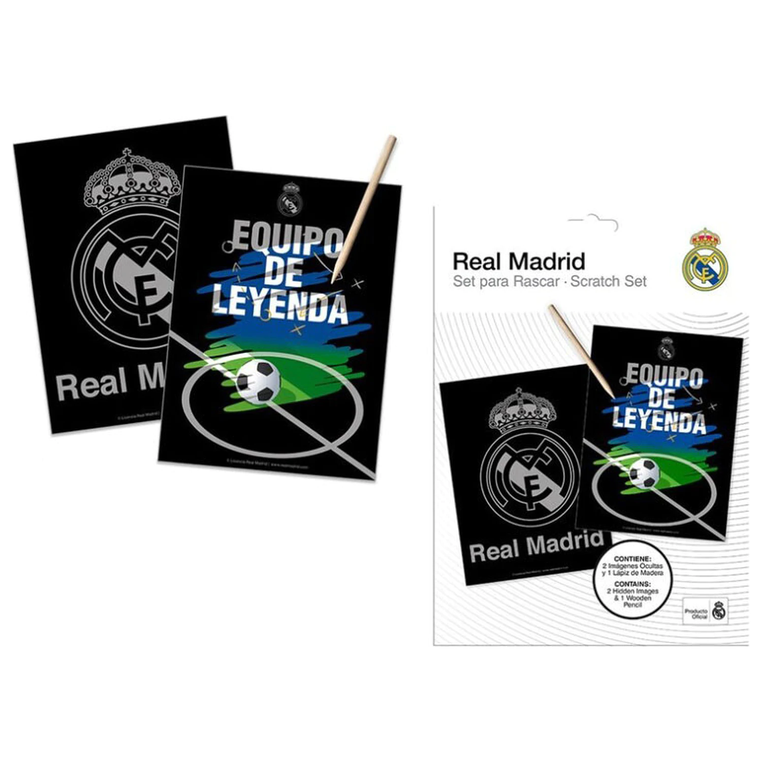 Real Madrid Hala Scratch Art Set Produktfoto