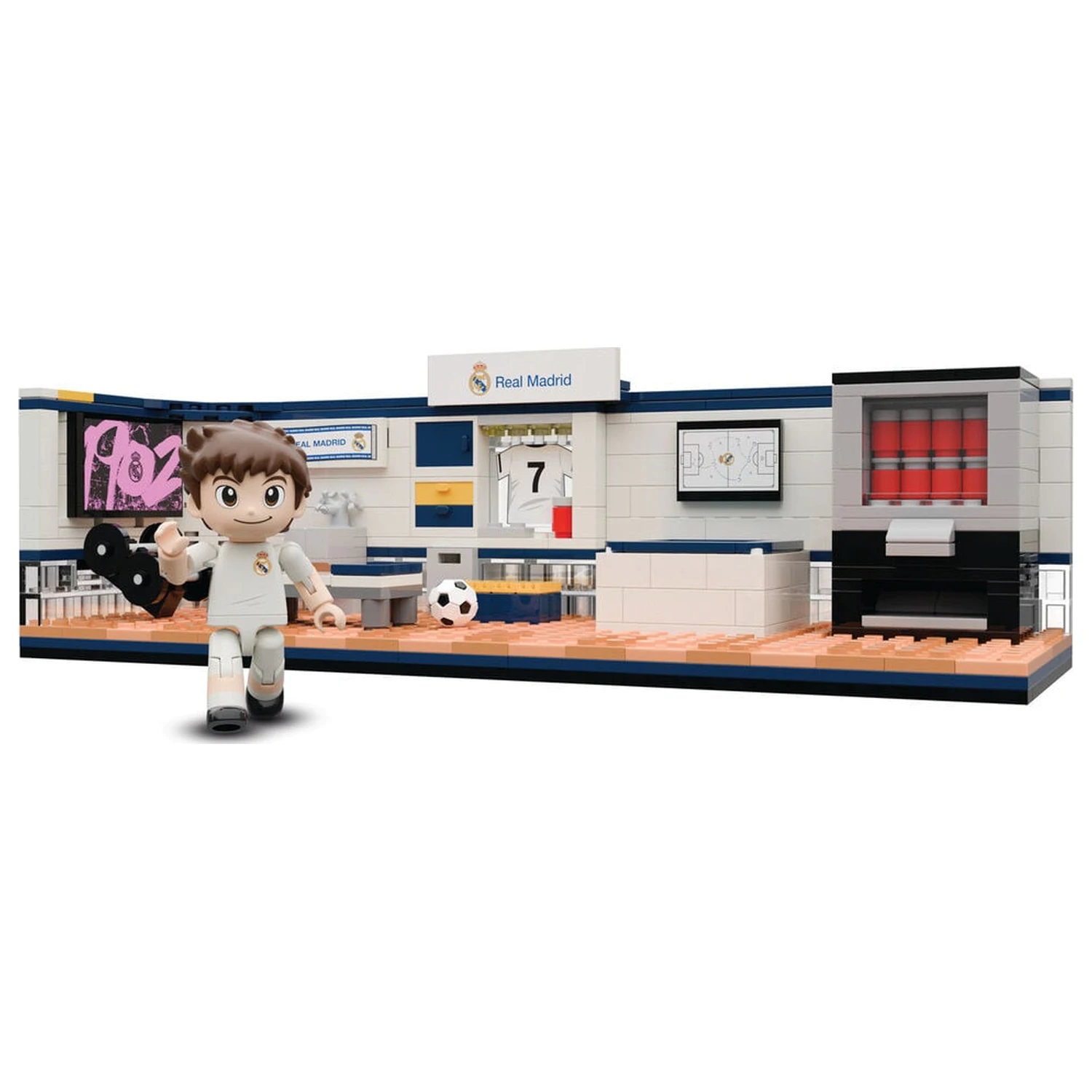 Real Madrid Umkleidekabinen-Set mit Figur 439 Teilen Produktfoto