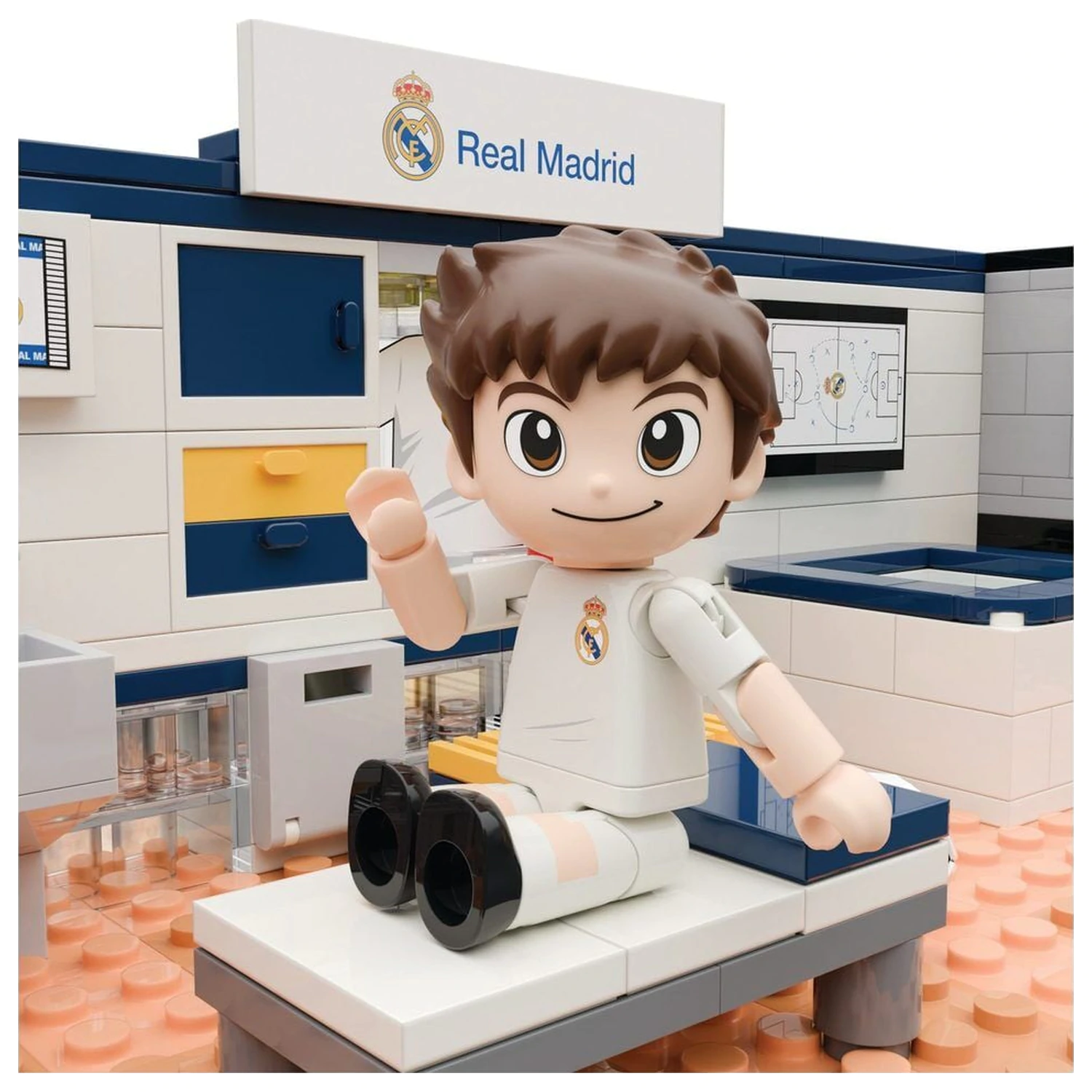 Real Madrid Umkleidekabinen-Set mit Figur 439 Teilen Produktfoto