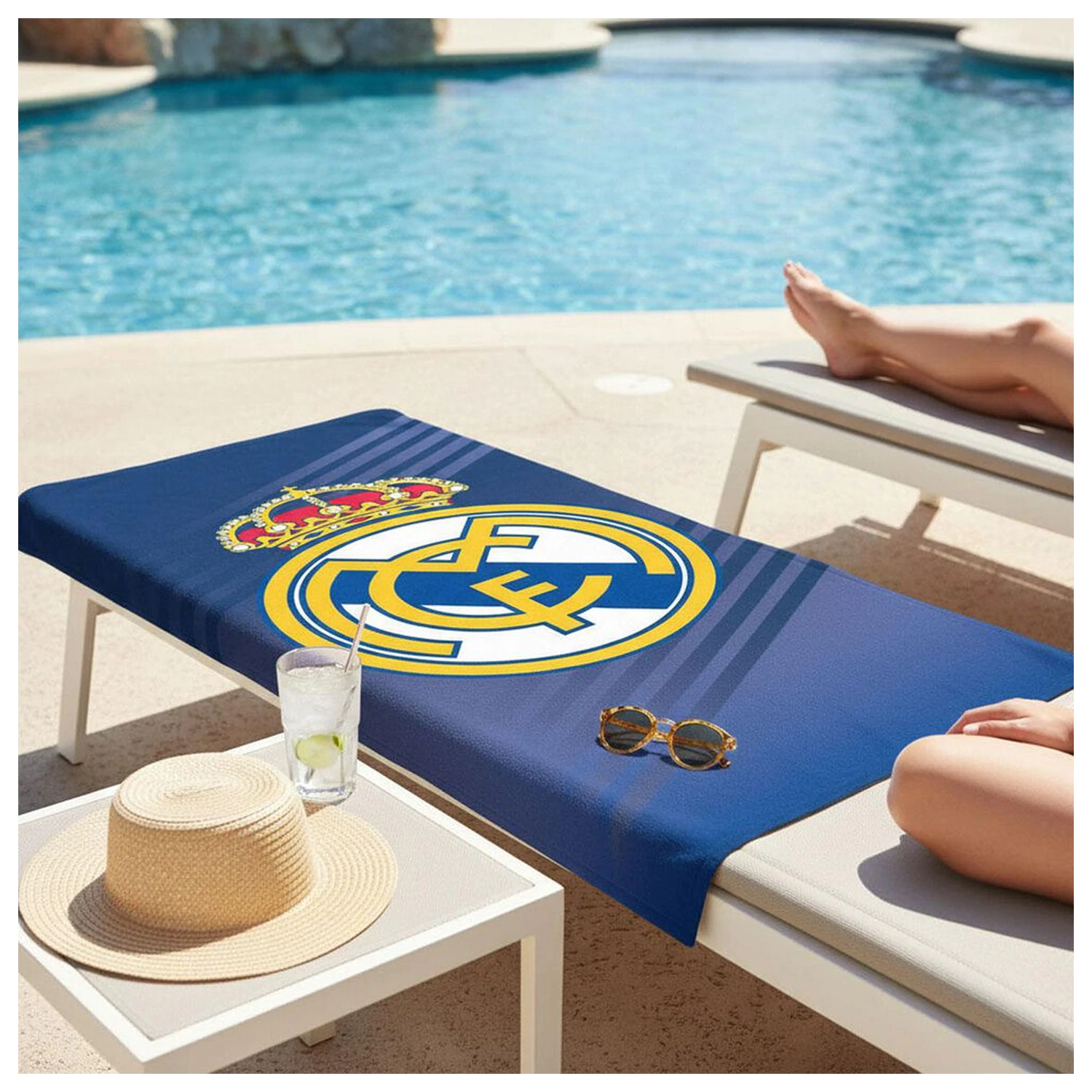 Real Madrid Mikrofasertuch Strandtuch Produktfoto