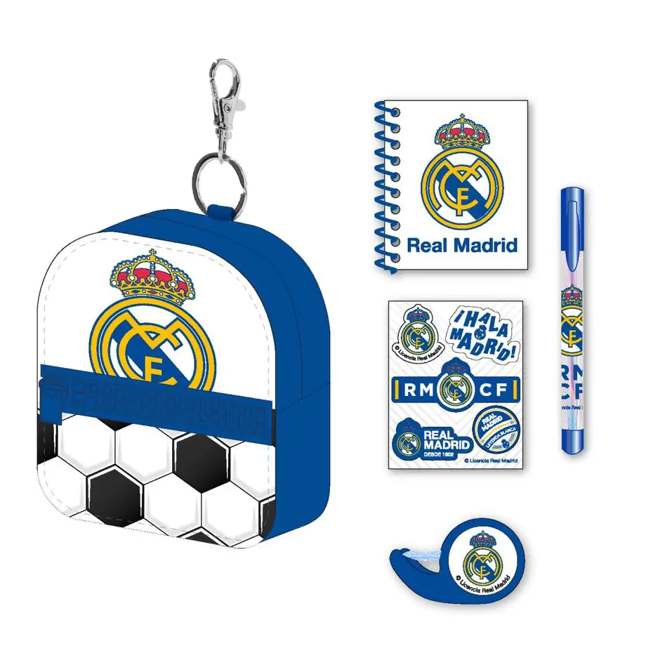 Real Madrid Mini-Tasche und Schreibwaren-Set Produktfoto