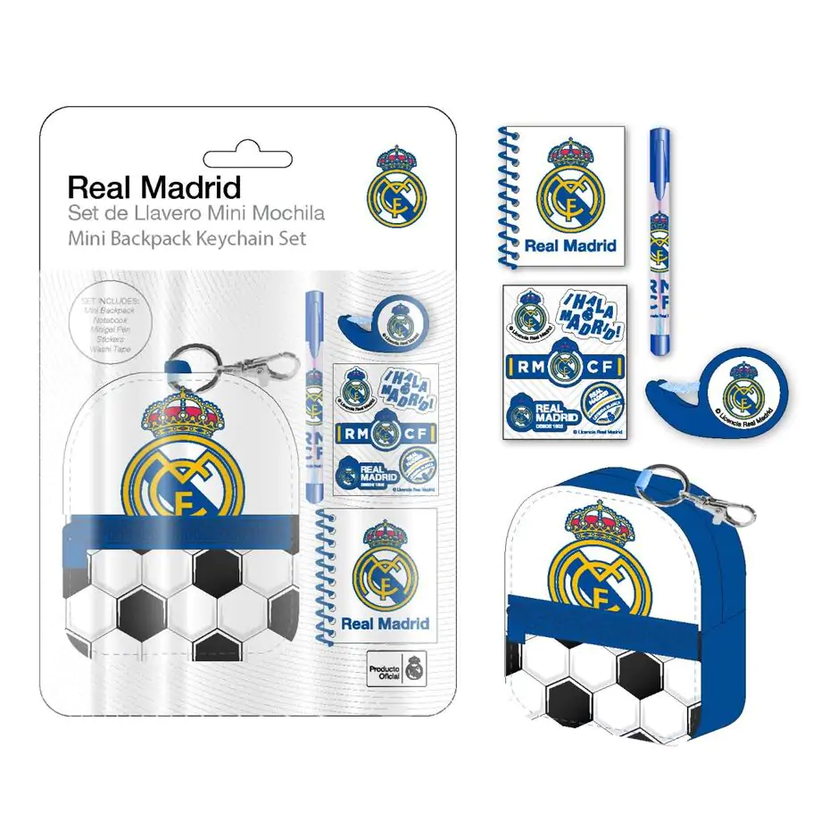 Real Madrid Mini-Tasche und Schreibwaren-Set Produktfoto