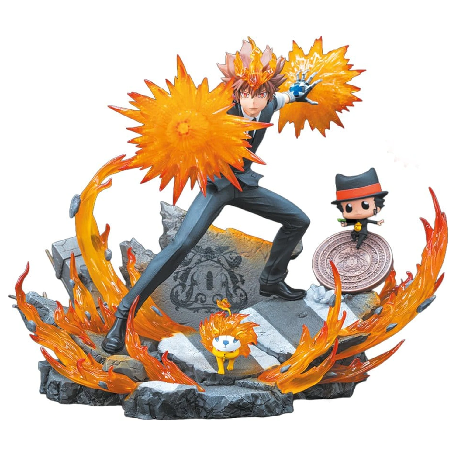 Reborn Resin Statue im Maßstab 1/6 Tsuna, Reborn & Natsu 37 cm Produktfoto