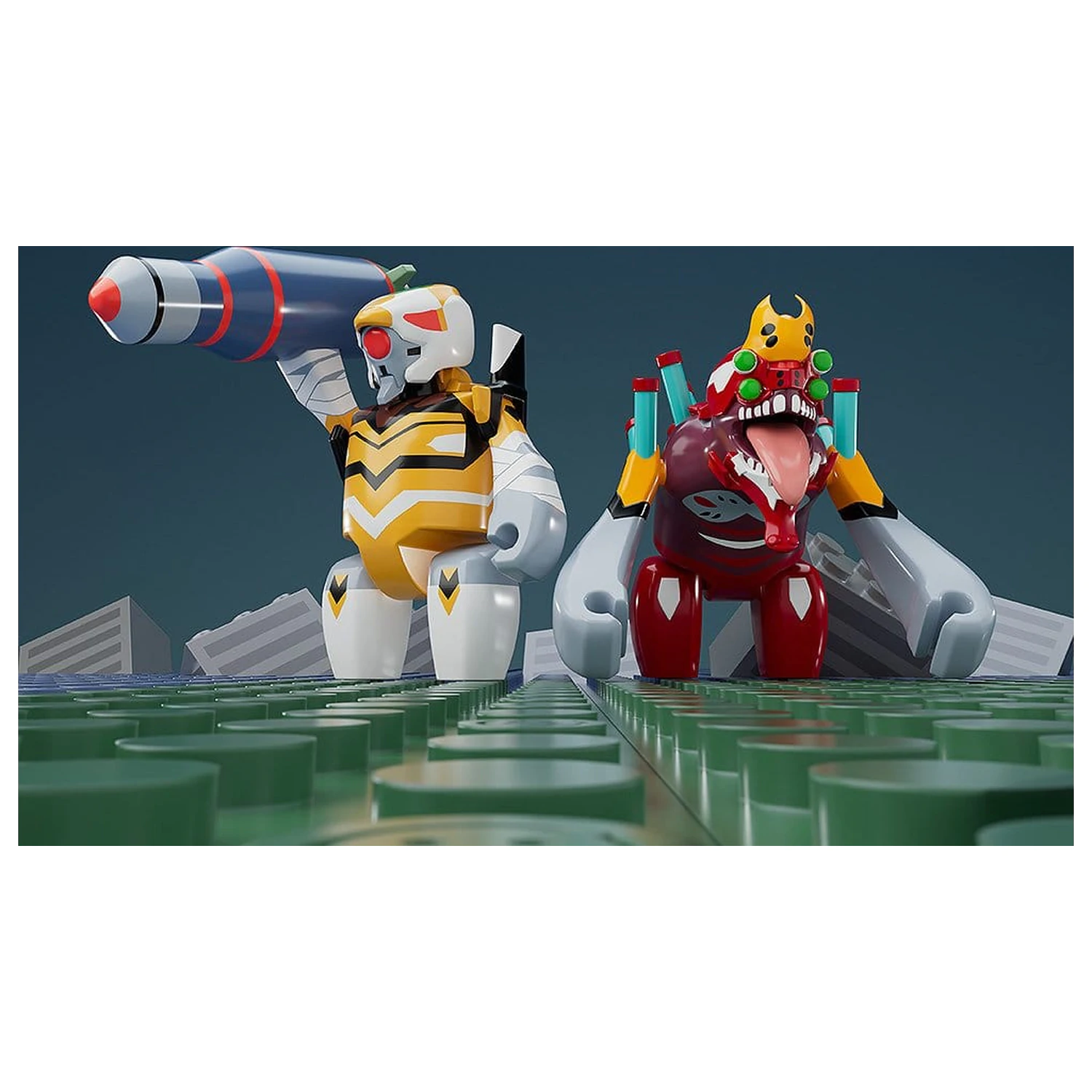 Rebuild of Evangelion Brickroid Mini Figur Evangelion Unit 02 Beast Form 2nd Phase (Type 1) 4 cm Produktfoto
