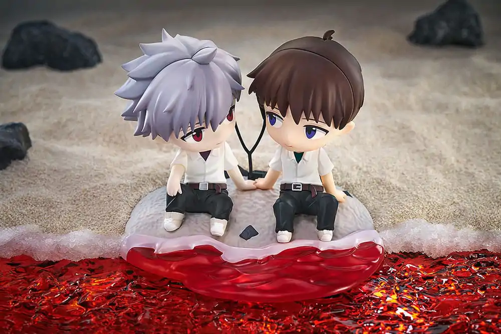 Rebuild of Evangelion Chibi Figur Shinji Ikari & Kaworu Nagisa 8 cm Produktfoto