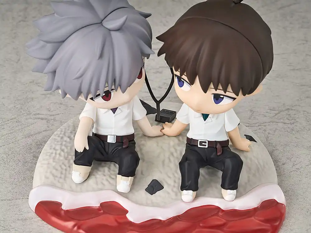 Rebuild of Evangelion Chibi Figur Shinji Ikari & Kaworu Nagisa 8 cm Produktfoto