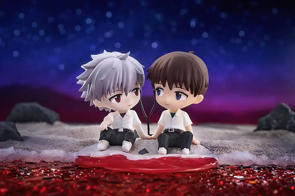 Rebuild of Evangelion Chibi Figur Shinji Ikari & Kaworu Nagisa 8 cm Produktfoto