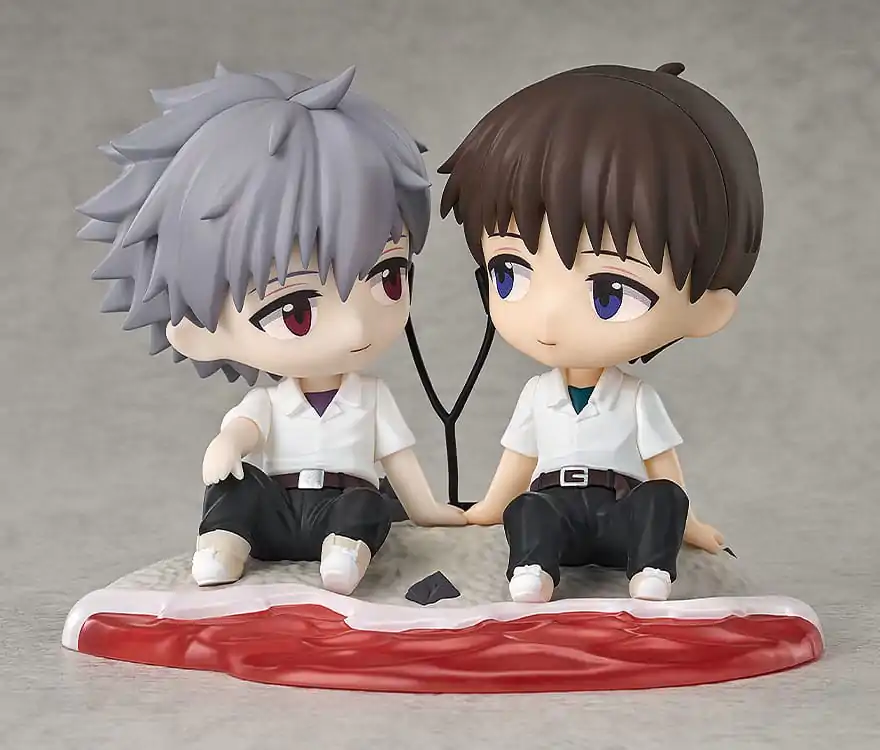 Rebuild of Evangelion Chibi Figur Shinji Ikari & Kaworu Nagisa 8 cm Produktfoto