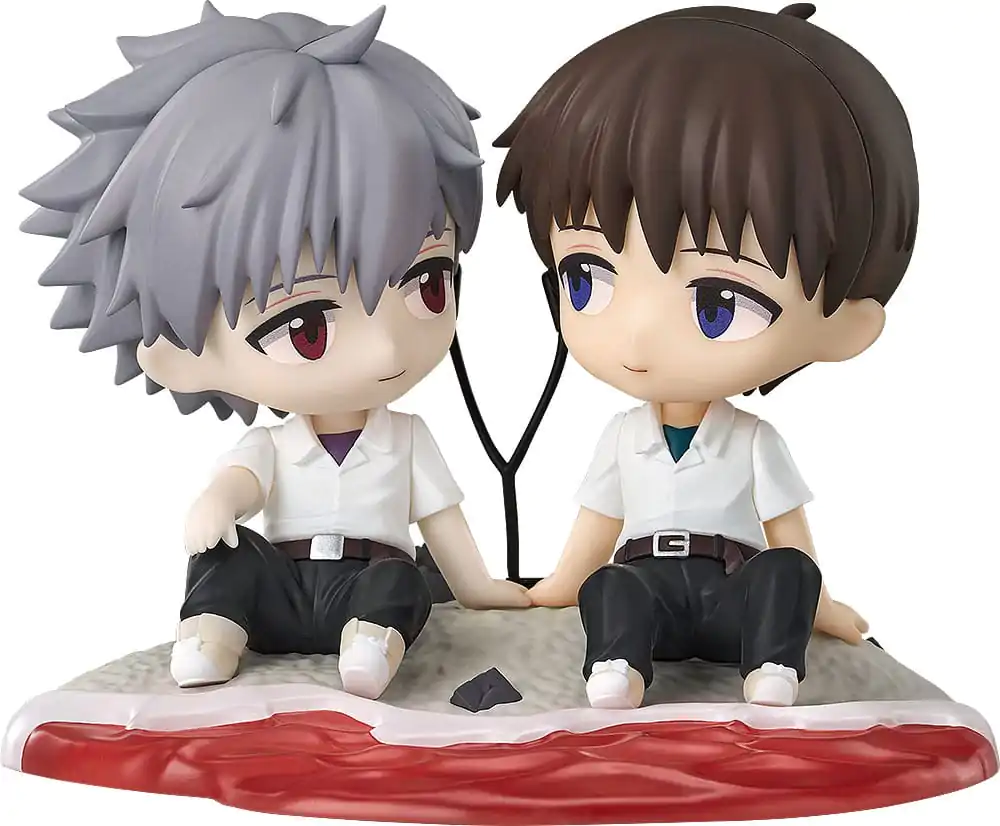 Rebuild of Evangelion Chibi Figur Shinji Ikari & Kaworu Nagisa 8 cm Produktfoto
