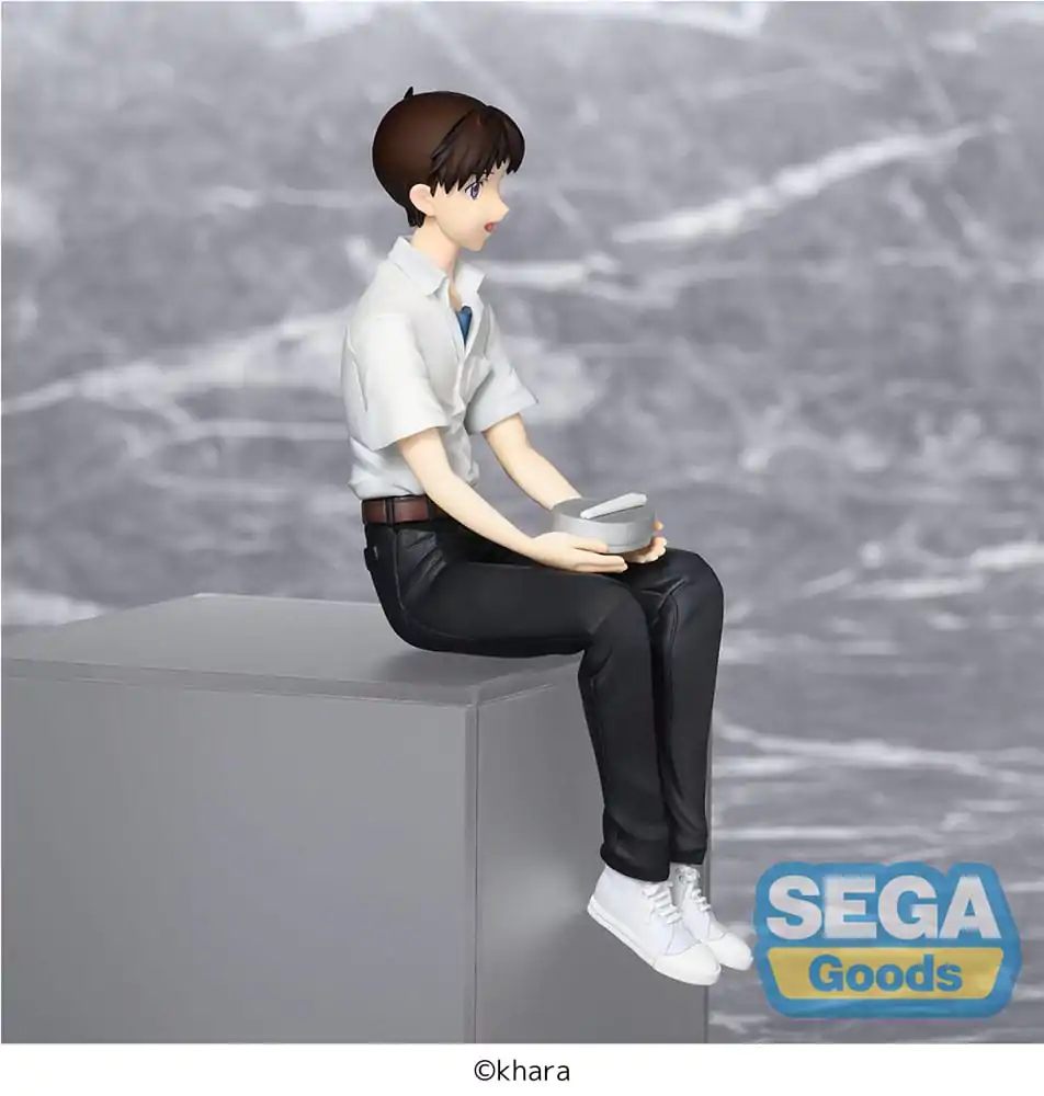 Rebuild of Evangelion PM Sitzende PVC-Statue Shinji Ikari Evangelion New Theatrical Edition 14 cm Produktfoto