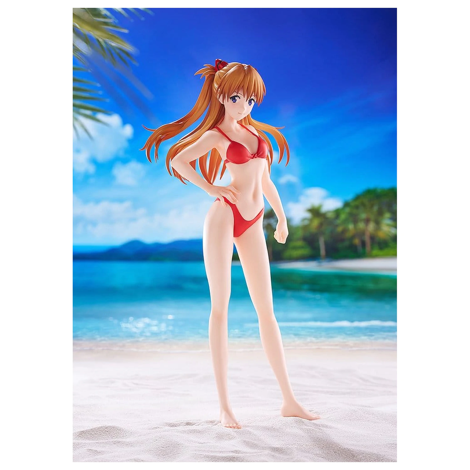 Rebuild of Evangelion Pop Up Parade Figur Beach Queens Asuka Shikinami Langley (Bikini Style) L Größe 23 cm Produktfoto