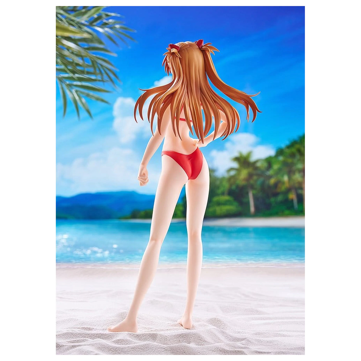 Rebuild of Evangelion Pop Up Parade Figur Beach Queens Asuka Shikinami Langley (Bikini Style) L Größe 23 cm Produktfoto