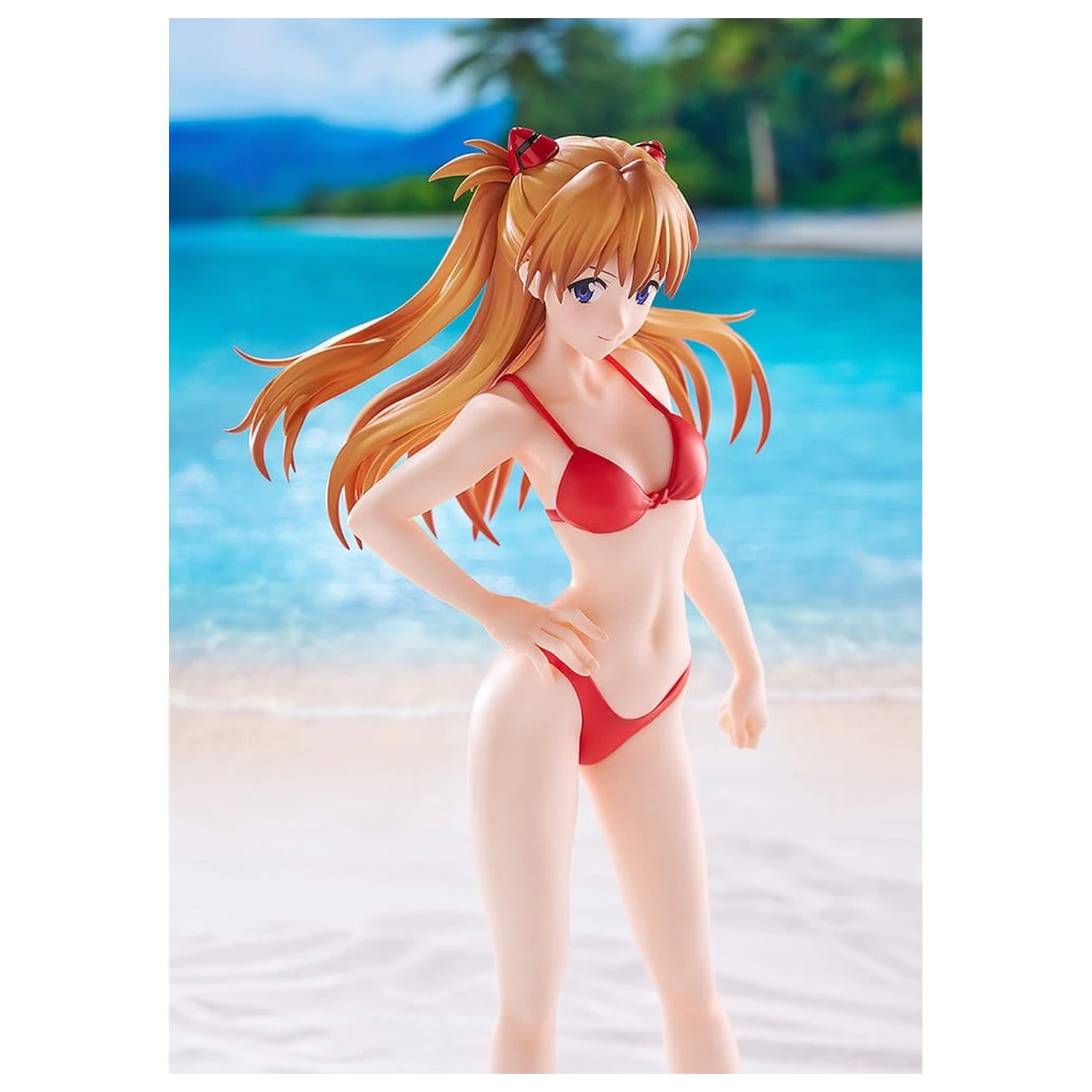 Rebuild of Evangelion Pop Up Parade Figur Beach Queens Asuka Shikinami Langley (Bikini Style) L Größe 23 cm Produktfoto