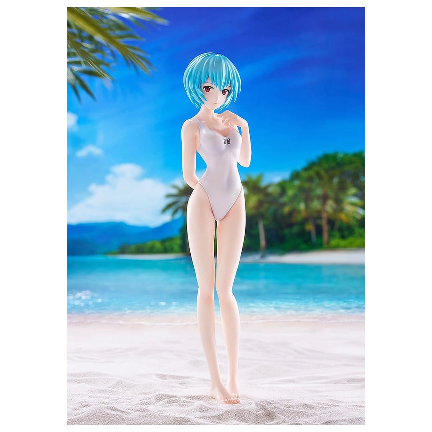 Rebuild of Evangelion Pop Up Parade Figur Beach Queens Rei Ayanami (One-Piece Style) L Größe 22 cm Produktfoto