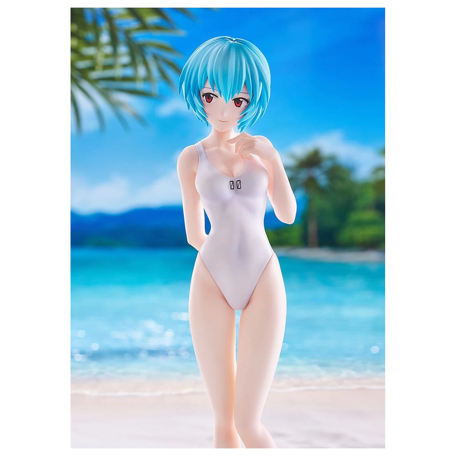 Rebuild of Evangelion Pop Up Parade Figur Beach Queens Rei Ayanami (One-Piece Style) L Größe 22 cm Produktfoto
