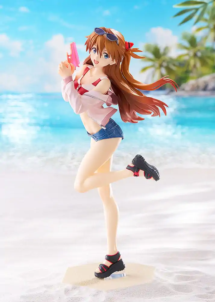 Rebuild of Evangelion Pop Up Parade L PVC-Statue Beach Queens: Asuka Shikinami Langley 22 cm Produktfoto