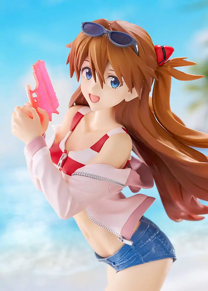 Rebuild of Evangelion Pop Up Parade L PVC-Statue Beach Queens: Asuka Shikinami Langley 22 cm Produktfoto