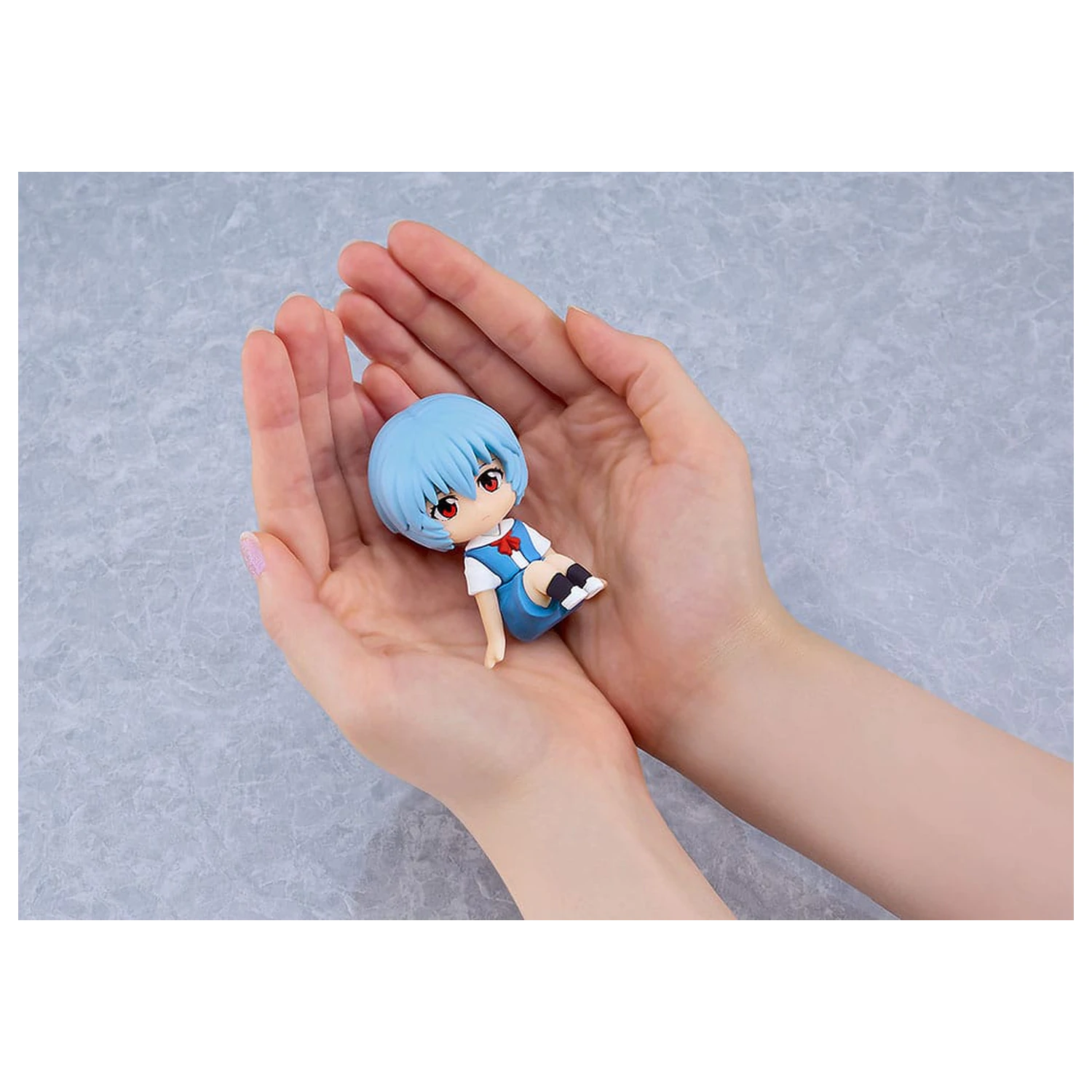 Rebuild of Evangelion Gummi Maskottchen Nendroid Plus Mini Figur Rei Ayanami 8 cm Produktfoto