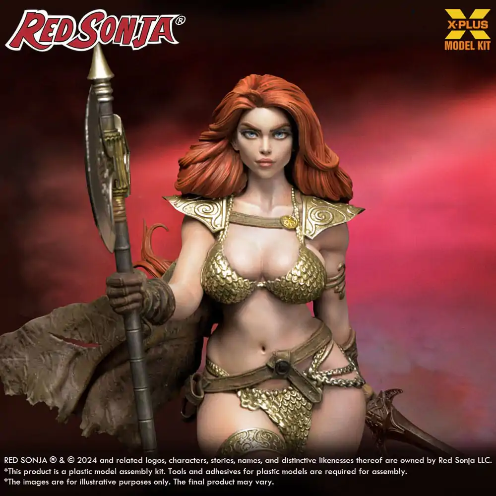 Red Sonja Plastic Model Kit 1/8 Red Sonja 27 cm Produktfoto