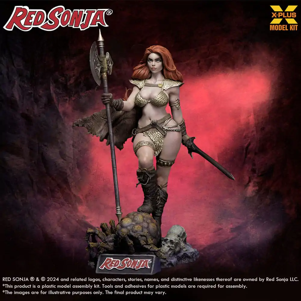 Red Sonja Plastic Model Kit 1/8 Red Sonja 27 cm Produktfoto