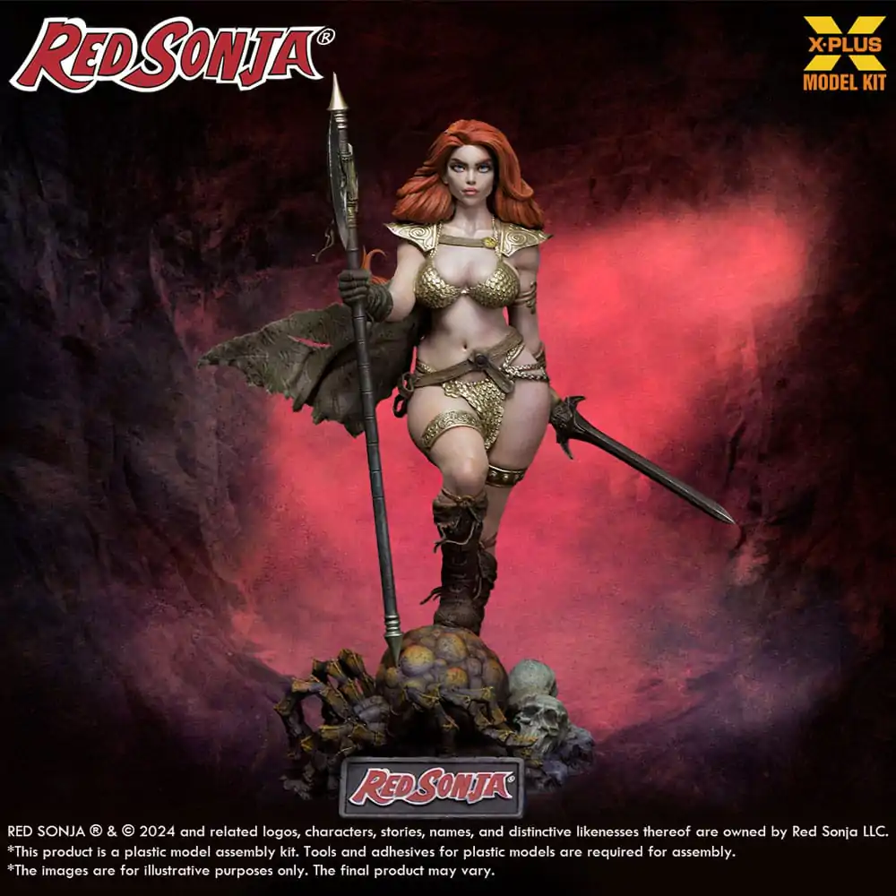 Red Sonja Plastic Model Kit 1/8 Red Sonja 27 cm Produktfoto