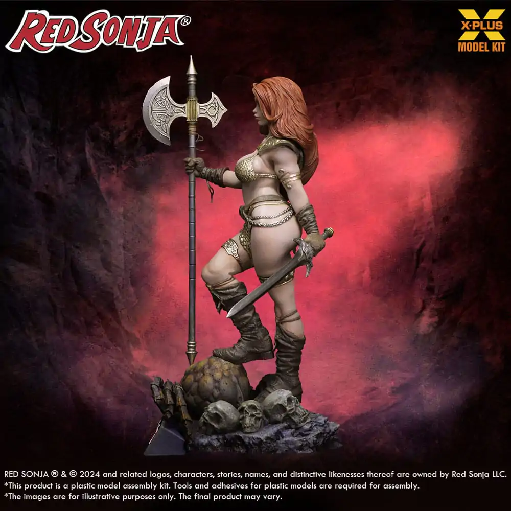 Red Sonja Plastic Model Kit 1/8 Red Sonja 27 cm Produktfoto