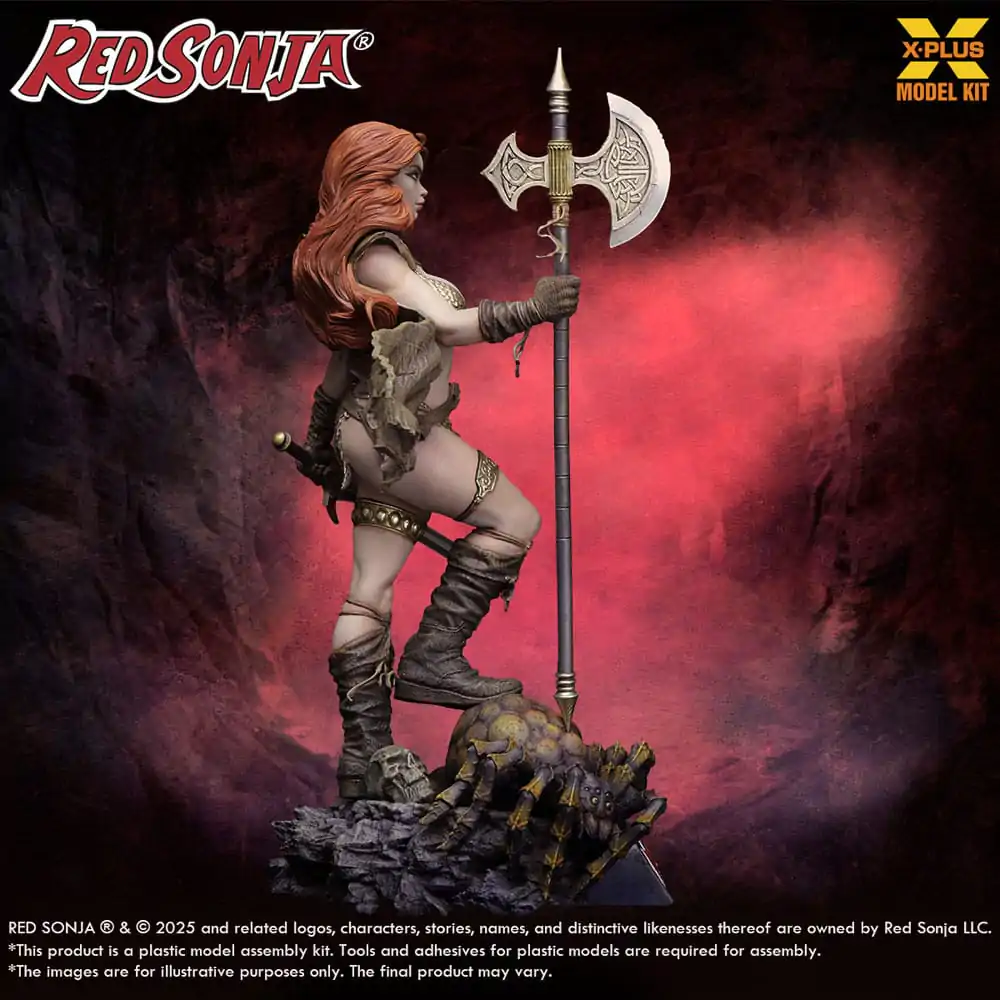 Red Sonja Plastic Modellbausatz 1/8 Red Sonja Neuauflage 27 cm Produktfoto