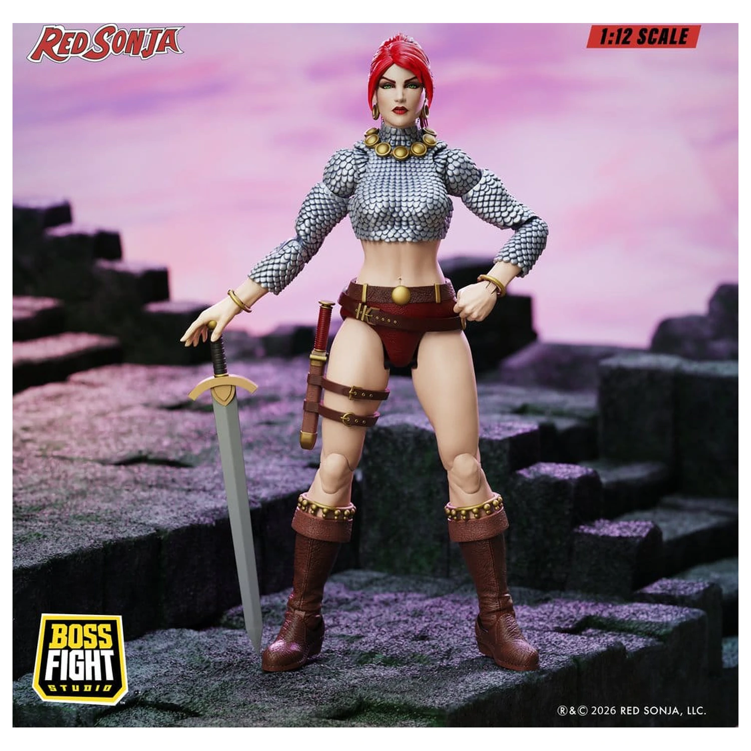 Red Sonja Epic H.A.C.K.S. Actionfigur 1/12 Scale Immortal Red Sonja Produktfoto