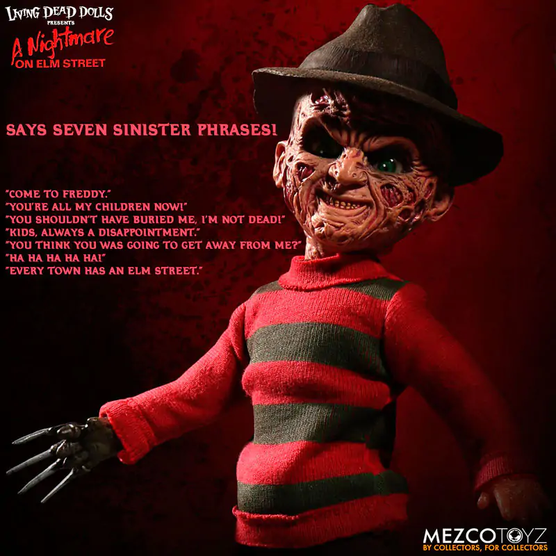 Nightmare on Elm Street Puppe mit Sound Freddy Krueger 25 cm termékfotó