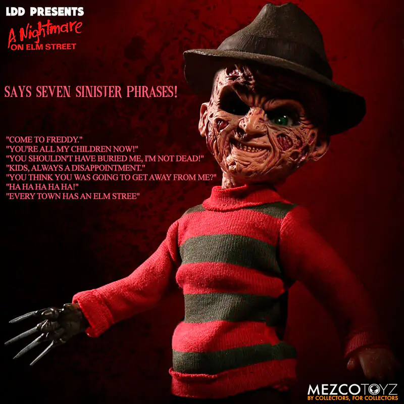 Nightmare on Elm Street Puppe mit Sound Freddy Krueger 25 cm termékfotó