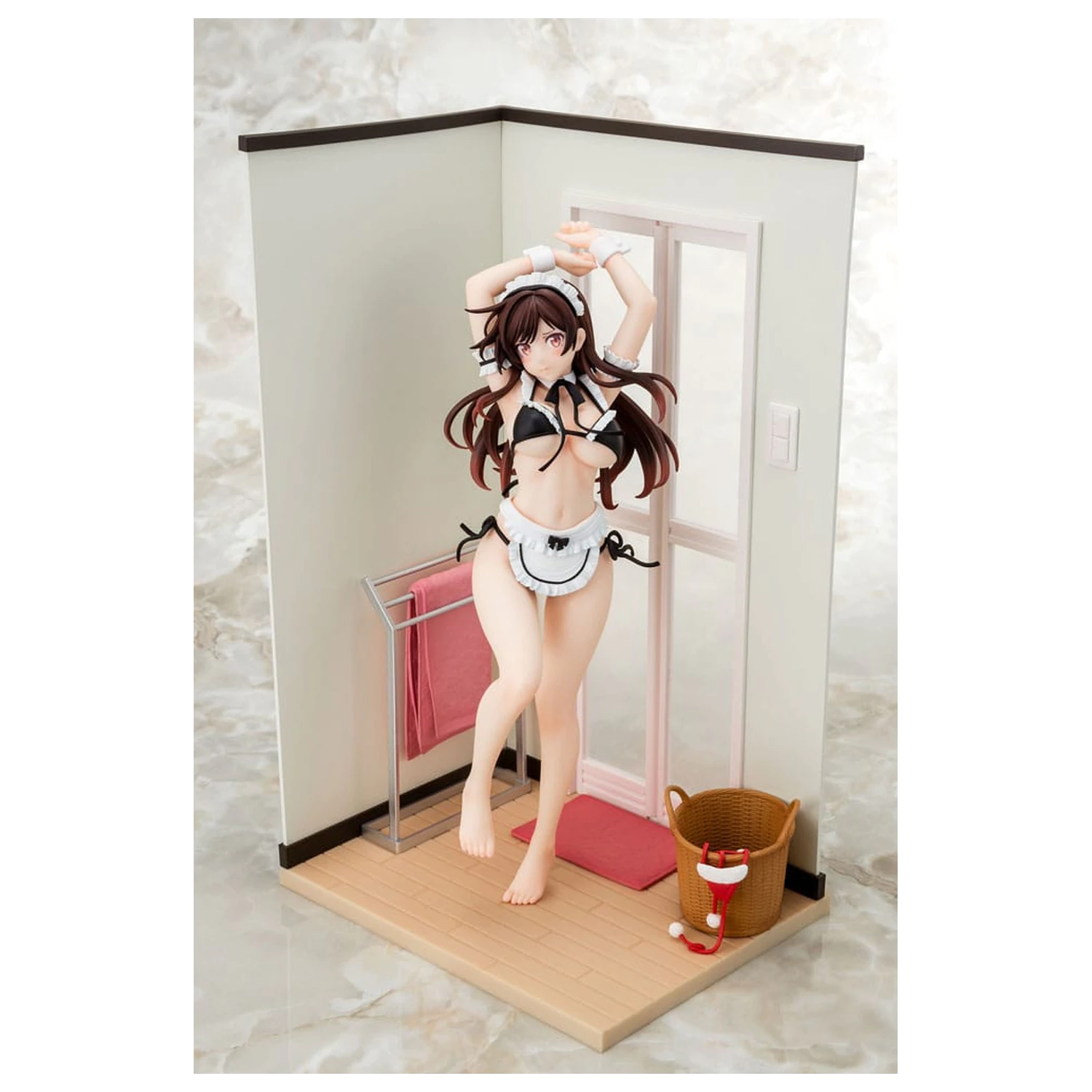 Rent-A-Girlfriend PVC Statue 1/6 Chizuru Mizuhara Maid Bikini zum Umziehen 30 cm Produktfoto