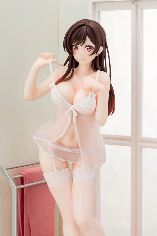 Rent-A-Girlfriend PVC Statue 1/6 Chizuru Mizuhara See-through lingerie figure angel white Ver. 23 cm termékfotó