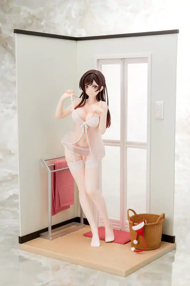 Rent-A-Girlfriend PVC Statue 1/6 Chizuru Mizuhara See-through lingerie figure angel white Ver. 23 cm termékfotó