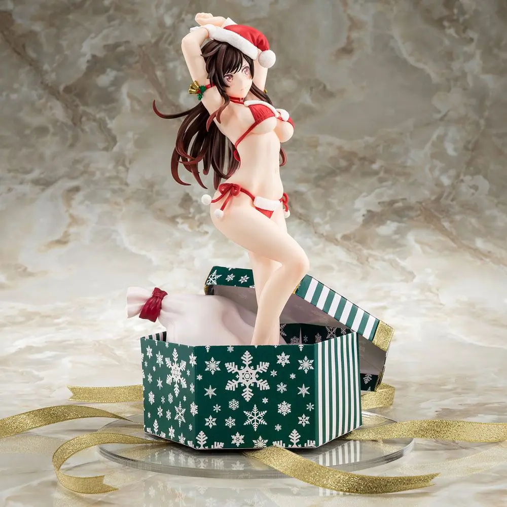 Rent-A-Girlfriend PVC Statue 1/6 Mizuhara Chizuru Santa Bikini de Fuwamoko 2nd Xmas 26 cm termékfotó