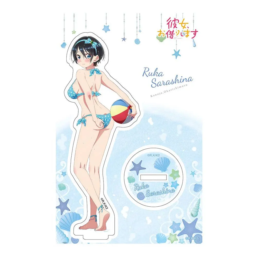 Rent-A-Girlfriend Swimsuit and Girlfriend Acryl Figur Ruka Sarashina 14 cm Produktfoto