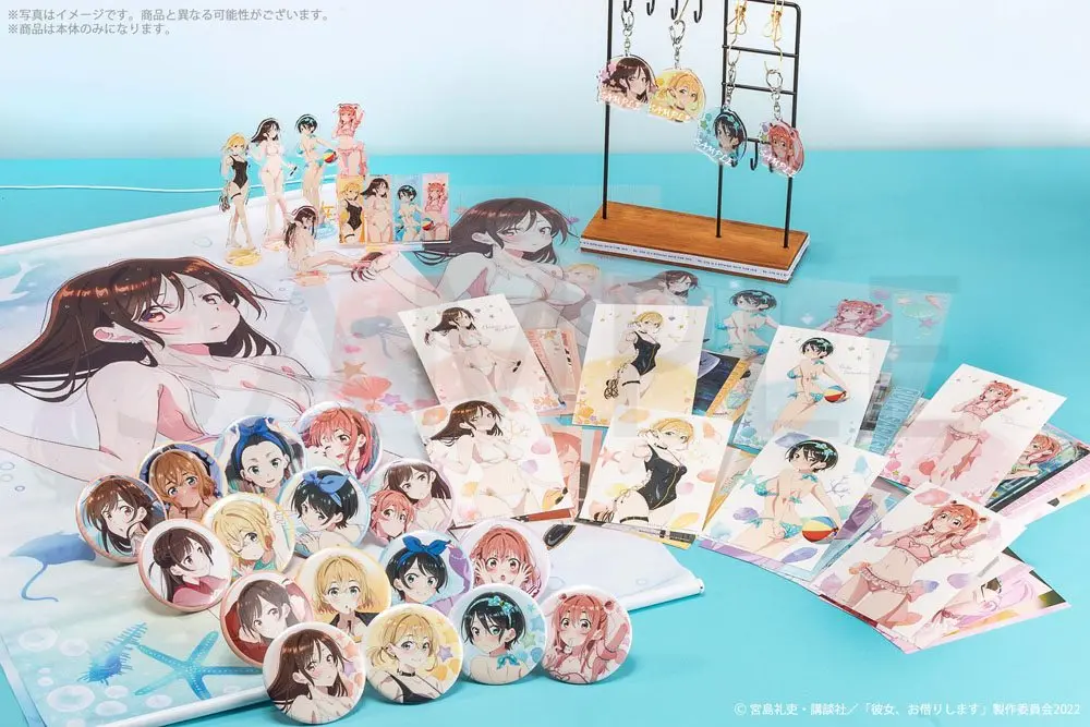 Rent-A-Girlfriend Swimsuit and Girlfriend Acryl Figur Ruka Sarashina 14 cm Produktfoto