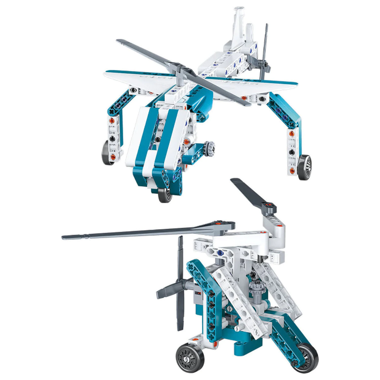 Flugzeuge und Hubschrauber Mechaniker 10 in 1 Bauspielzeug Produktfoto