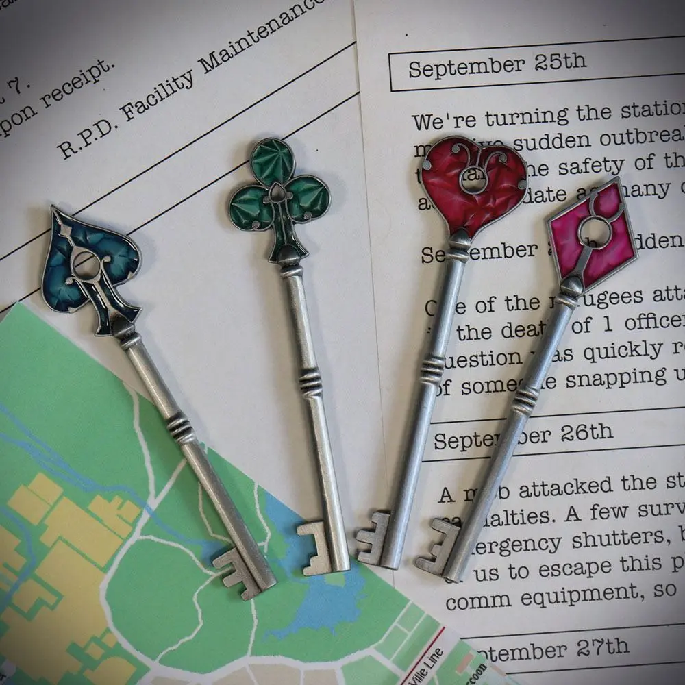 Resident Evil 2 Replik 1/1 R.P.D Key Collection Produktfoto