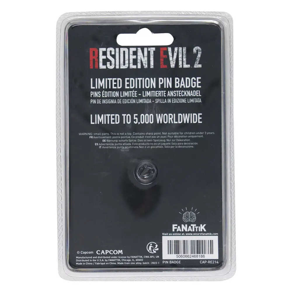 Resident Evil 2 XL Premium Ansteck-Pin 25th Anniversary Limited Edition termékfotó