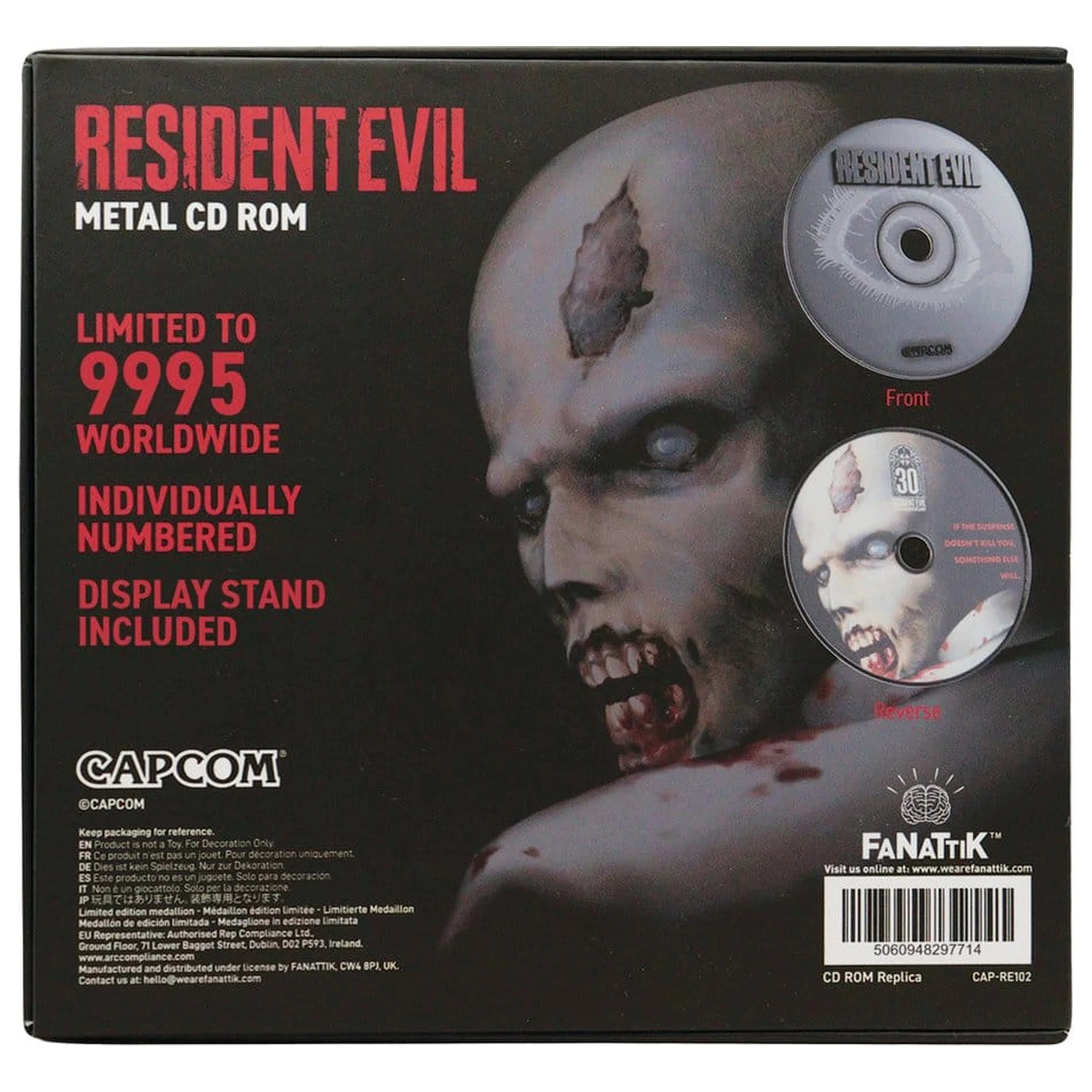 Resident Evil Nachbildung CD-ROM 30. Jubiläum Limited Edition 11 cm Produktfoto