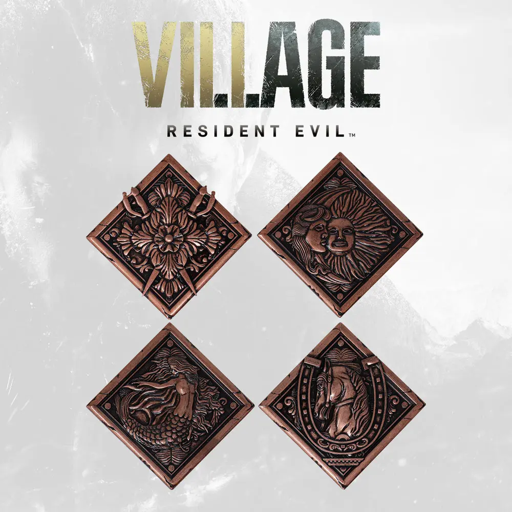 Resident Evil VIII Medaillen-Set House Crest Limited Edition termékfotó