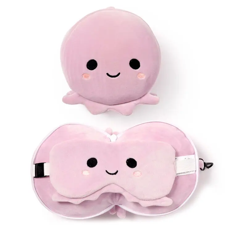 Relaxeazzz Adoramals Octopus Reisekissen und Augenbinde Produktfoto