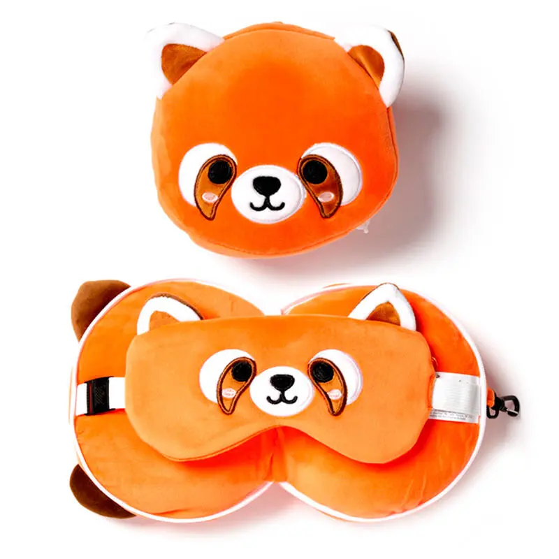 Relaxeazzz Adoramals Red Panda Bea Reisekissen und Augenbinde Produktfoto