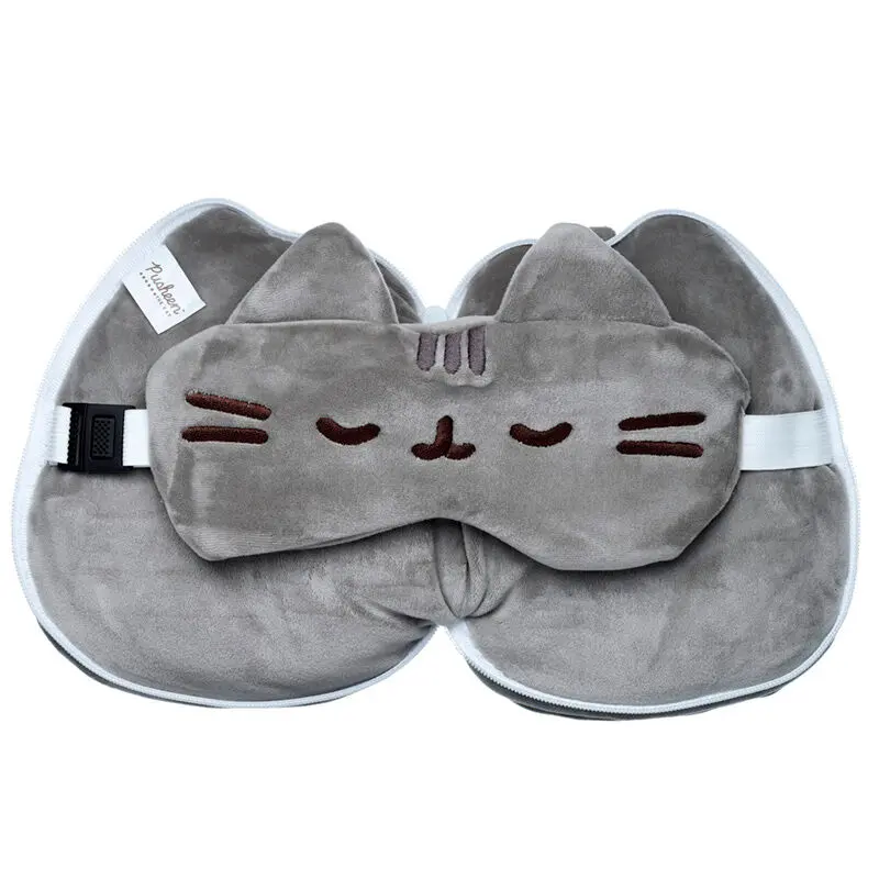 Relaxeazzz Pusheen cat Reisekissen und Augenbinde Produktfoto