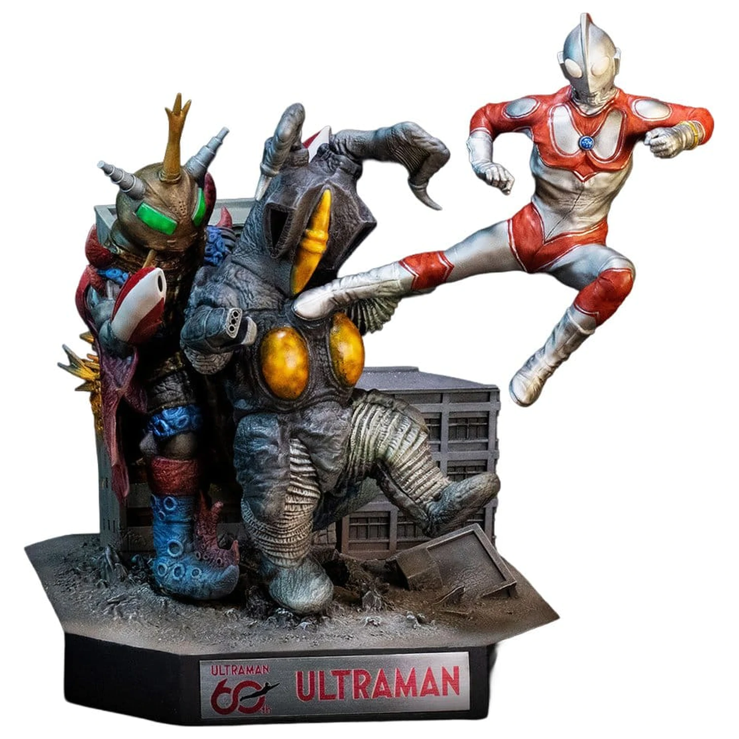 Return of Ultraman Diorama Statue 1/8 Ultraman Jack vs Zetton II & Alien Bat Battle Szene 25 cm Produktfoto